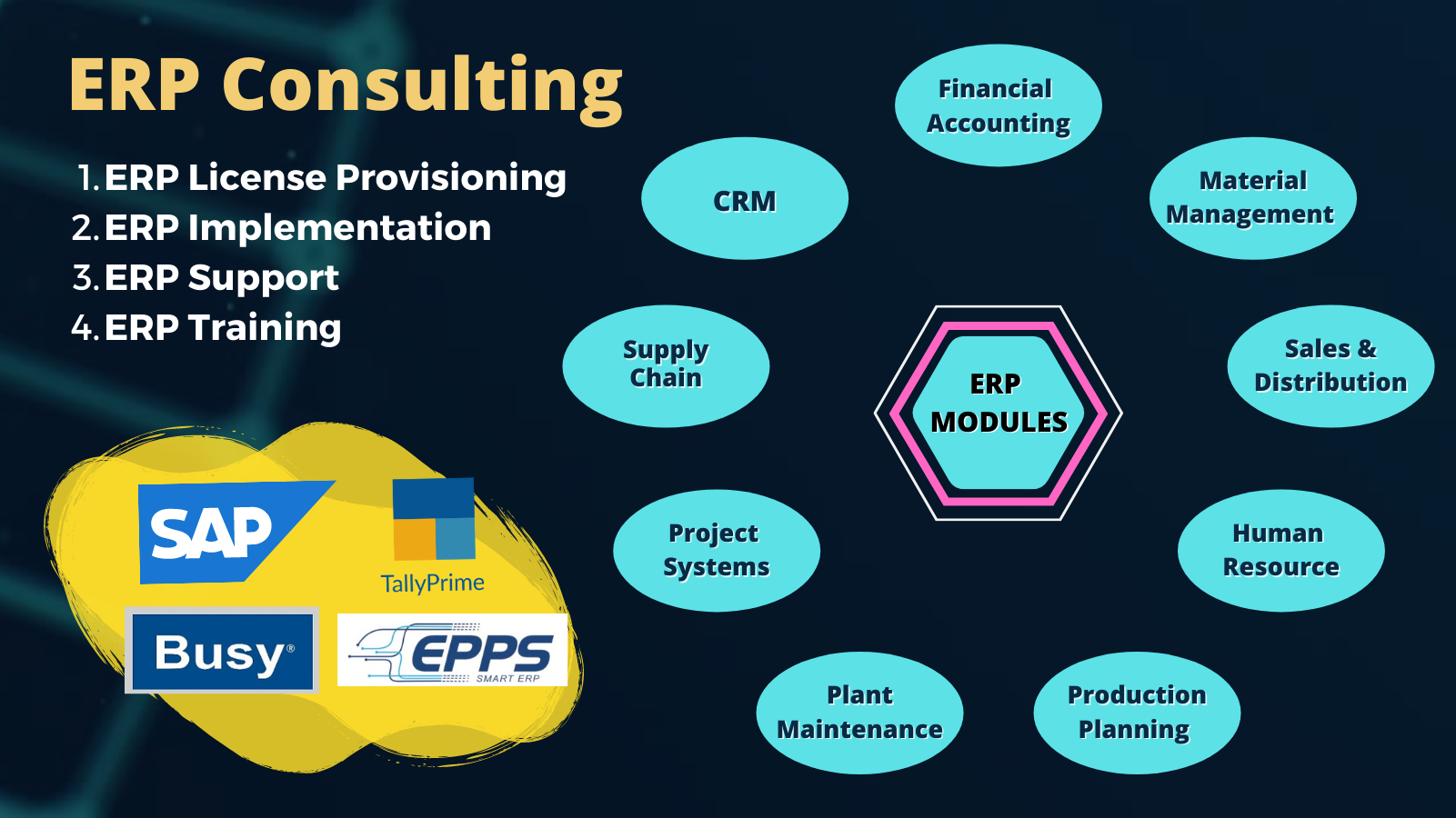 ERP Consultant-Tally, EPPS, Marg, SAP